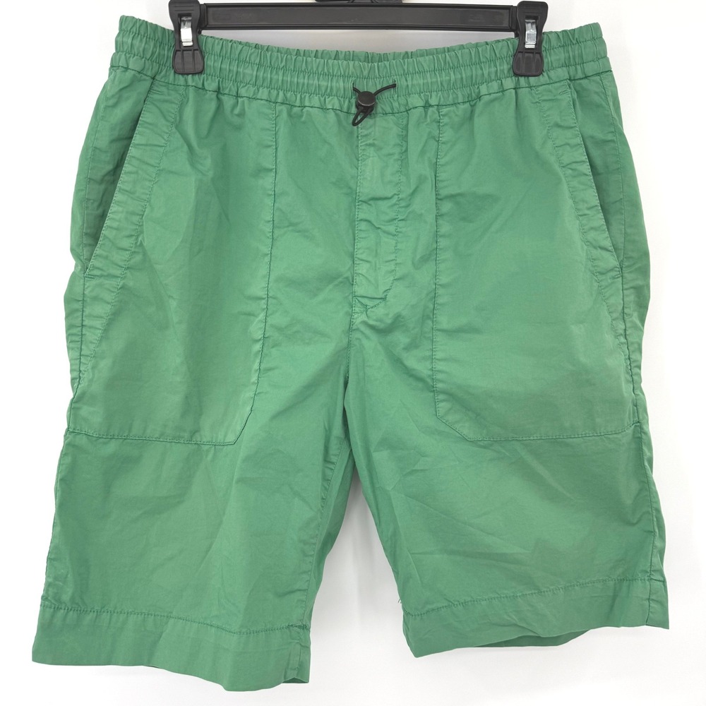 Incotex Slacks Slowear Shorts Men 33 Green Regular Fit Drawstring Utility Casual